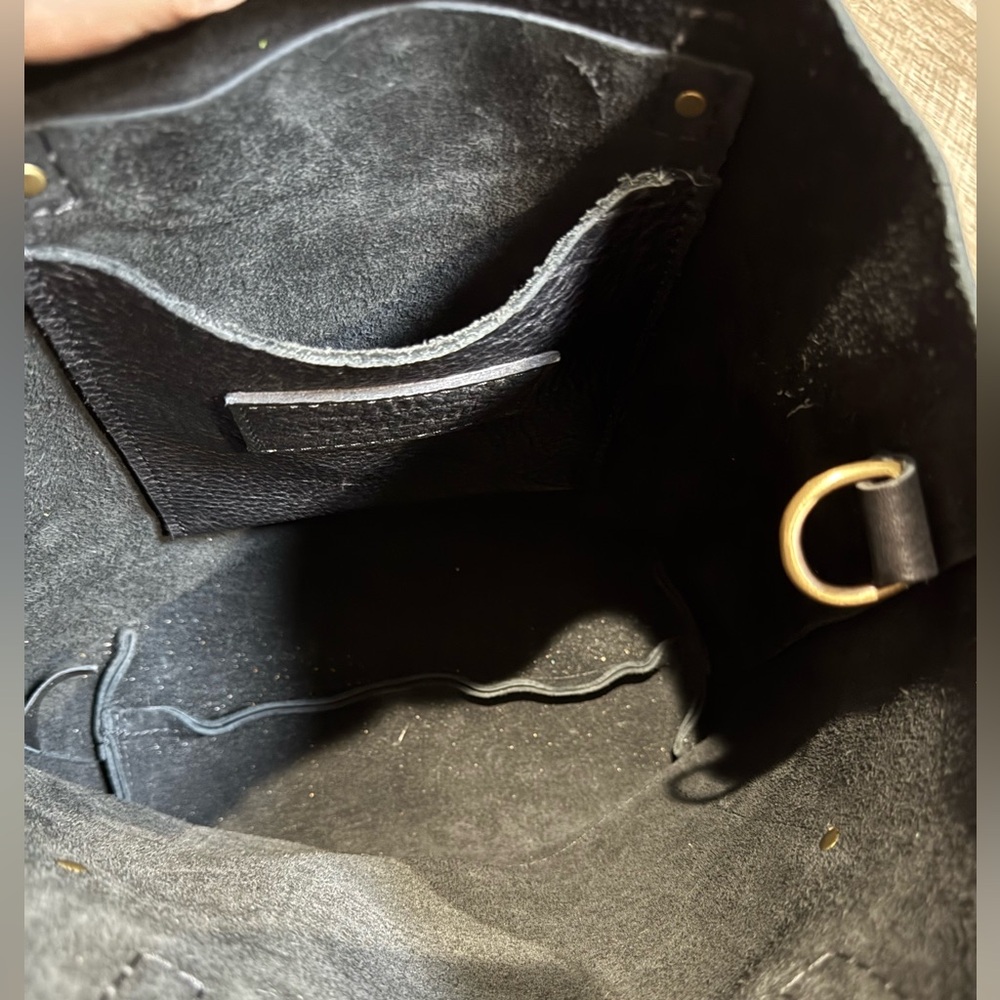 Portland Leather Goods Black Classic FSCB Tote Bag EUC - Picture 7 of 10